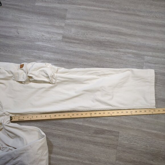 Polo Jeans Co Ralph Lauren Men's 32x32 White Cargo Pants 67th Reg Military Y2K - Picture 14 of 15